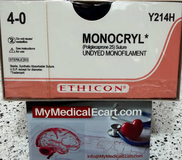 Ethicon Y214H MONOCRYL® (poliglecaprone 25) Suture