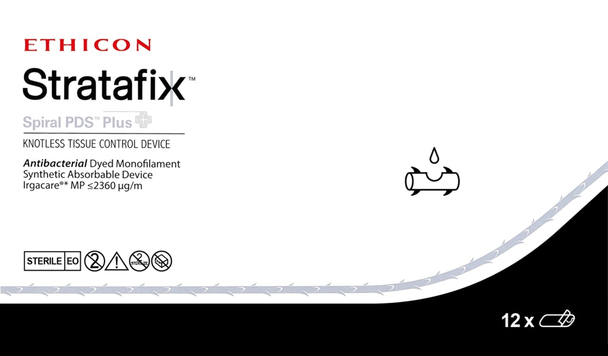Ethicon SXPP2B407 STRATAFIX™ Spiral PDS Plus Suture, Box of 12