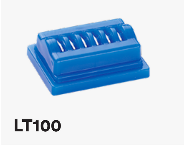 Ethicon LT100 LIGACLIP™ Extra Ligating Clips, Titanium, Small, Blue, Cartridge of 06 clips. Box of 36 Cartridges