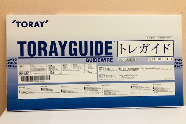 TRG-25175 Guidewire, stainless steel with spring coil, 0.025", 175 cm TRG25175