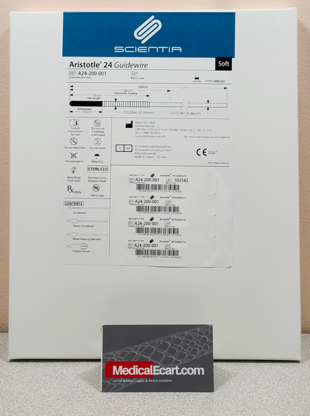 Scientia A24-200-001 Aristotle® 24 Guidewire, SOFT Profile Wire, 0.024" X 200 cm Length, Box of 01