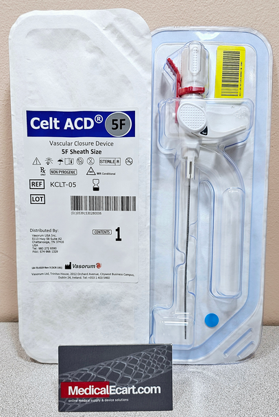 Vasorum KCLT-05 Celt ACD® Vascular Closure Device, 5Fr Sheath Size, Pack of 01
