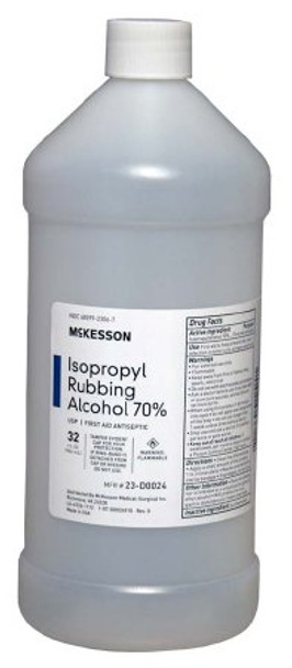23-D0024 Isopropyl Alcohol McKesson 32 oz. Liquid Bottle. Price of 12