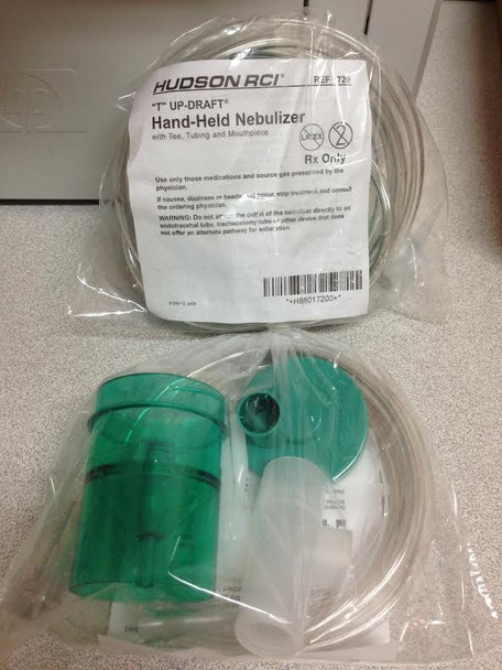 Hudson 1720 "T" Up-Draft Hand-Held Nebulizer with Tee Tubing and Mouthpiece