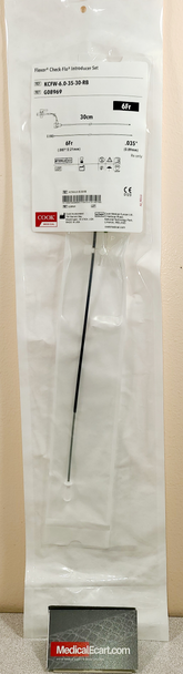 COOK G08969 Flexor® Check-Flo® KCFW-6.0-35-30-RB, Introducer, With Small Check-Flo® Valve, 6Fr., 0.035"x 30cm. Pack of 01