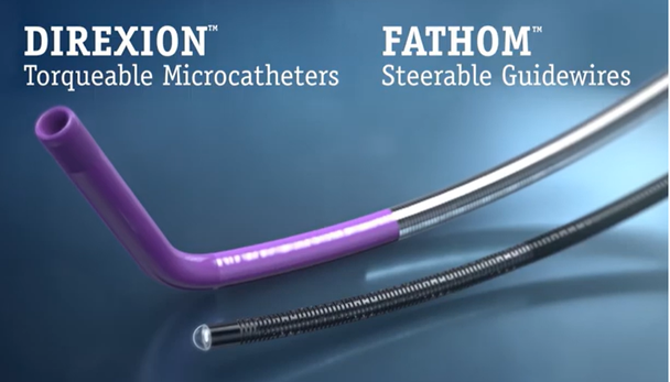 Boston Scientific M001195610 Direxion™  Microcatheter Preloaded System, 19-561, Direxion Torqueable Microcathete Tip Straight, 0.021" x 130cm, Fathom-16 Guidewire 180 cm, Box of 01