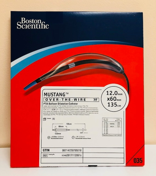 Boston Scientific 39171-12061 12mmx60mmx135cm Mustang  Balloon Dilatation Catheter H74939171120610