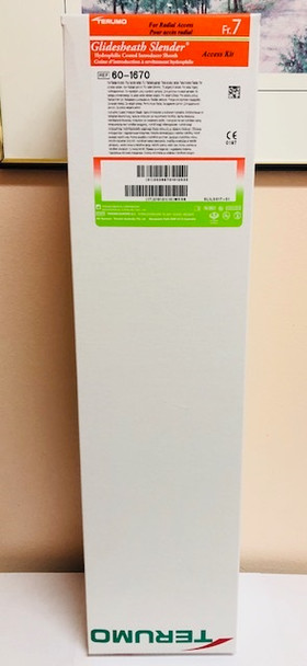 60-1670 A-Kit 7Fr 16cm  0.021" Plastic Shortangle 0.021" x 80cm 22G 25mm Double Wall Puncture Box of 5