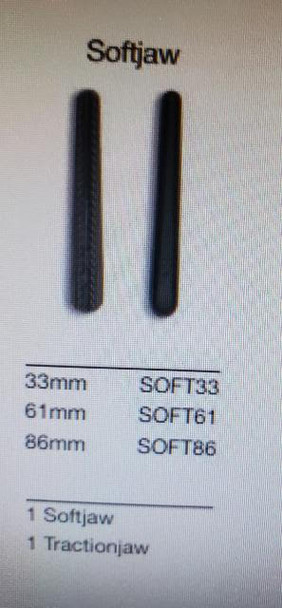 Edwards Lifesciences, SURGICAL CLAMP INSERT SET, Softjaw, FOGARTY STRAIGHT 86MM, (SOFT86)