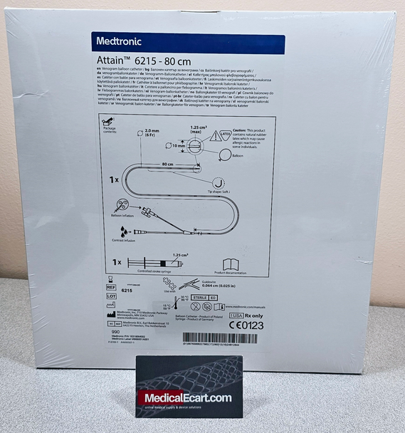 Medtronic 6215 Attain Venogram Balloon Catheter Total CRDM, 6215 Attain Balloon Catheter, ATTAIN BALLOON CATH, HF HIGH POWER