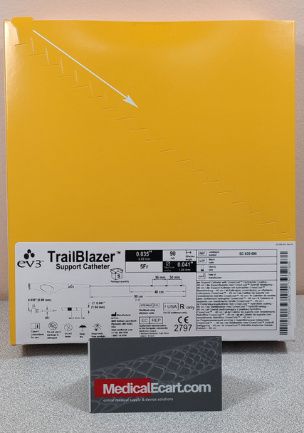 Medtronic EV3 SC-035-090 TrailBlazer Support Catheters 0.035" x 90cm. Box of 5