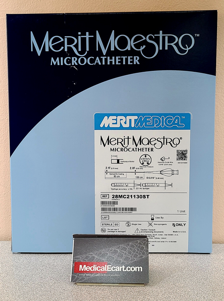 28MC21130ST Maestro ® Microcatheter 2.8F Tapered to 2.1F, Straight 130cm, Box of 01