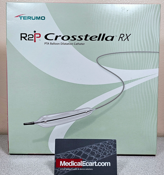 Terumo BD-Q20100ER R2P™ CROSSTELLA® RX PTA Balloon Dilatation Catheter, 200 cm, 5 Fr, 2 mm x 100 mm, Box of 01