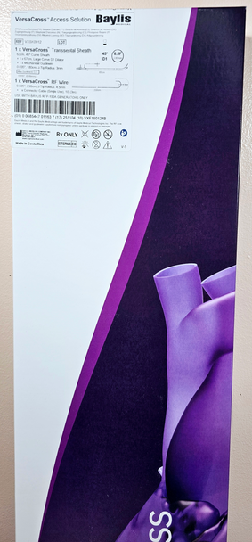 Baylis VXSK0012 VersaCross™ Access Solution with J-tip X 230 cm RF Wire