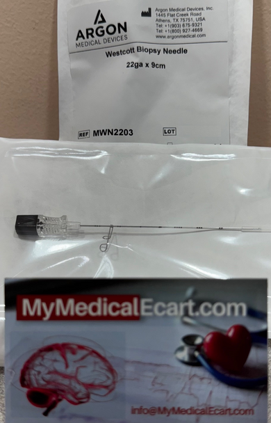 MWN2203 Fine Needle Aspiration (FNA) Westcott Biopsy Needles 22G x 9 cm, Box of 10