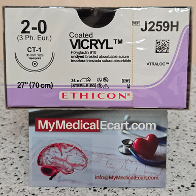 Ethicon J259H COATED VICRYL® (polyglactin 910) Suture