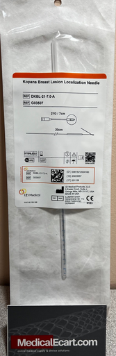 IZI Medical G03507 Breast Localization Needle 21 Gauge 7 cm, DKBL-21-7.0-A