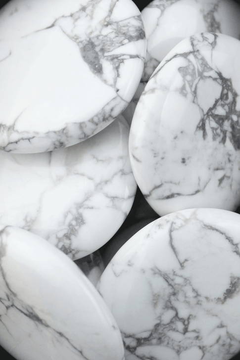 Howlite

Lore: Strengthens memory and stimulates desire for knowledge. It teaches patience and helps to eliminate rage, pain, and stress. A calming stone that helps turbulent emotions, dreams, teeth, and bones.