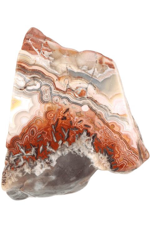 Crazy Lace Agate

Lore: Energizing but soothing, brings smiles and happiness, helps us stay in the present moment.