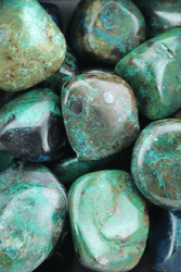 Chrysocolla

Lore: Communication, expression of the sacred, goddess energies, gentleness and power. Calms, balances, aids in allowing change into your life.