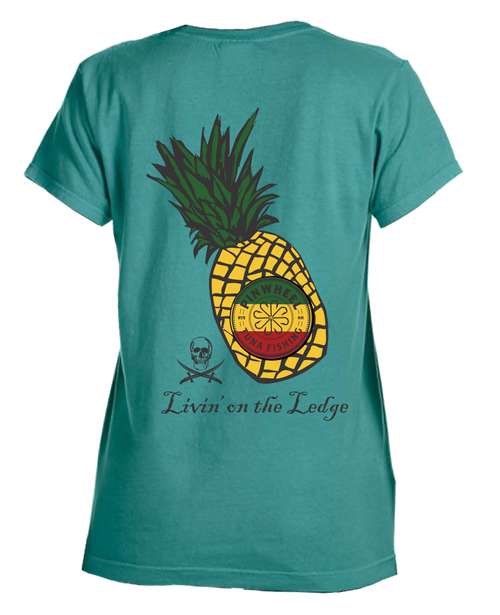 Pineapple garment-dyed ladies tee