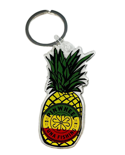  Pinwheel Pineapple Acrylic Keychain