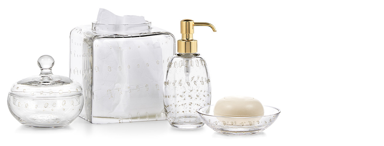 cut glass bathroom accessories