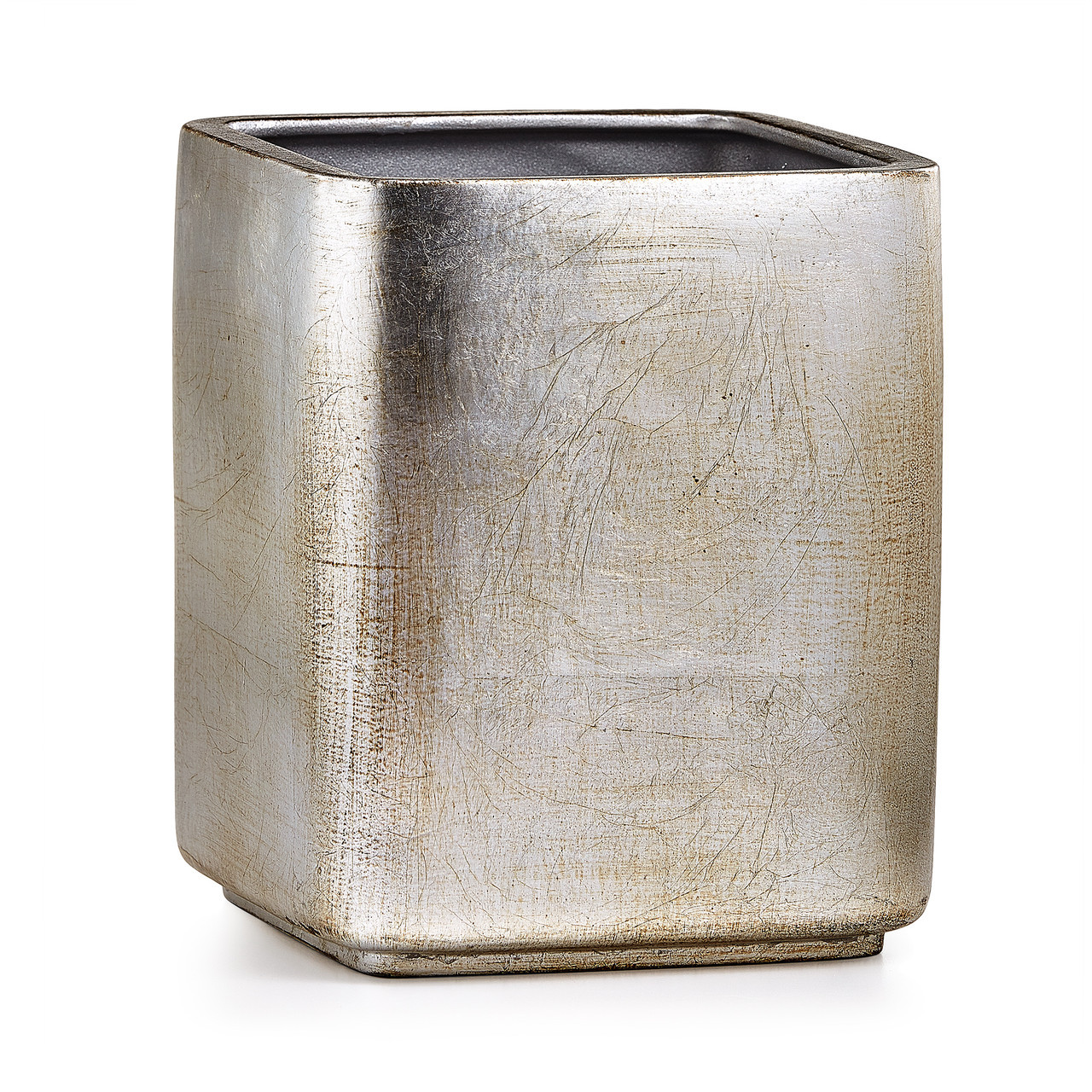 Luxe Silver Waste Basket - Ava Bath Accessories | Labrazel