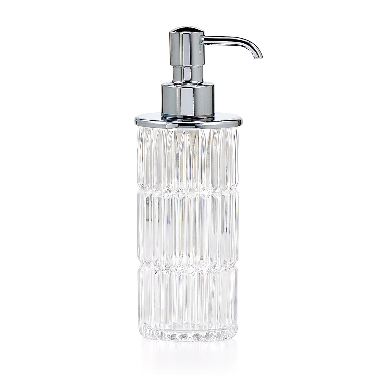 Italian Crystal Soap Dispenser - Prisma Chrome | Labrazel