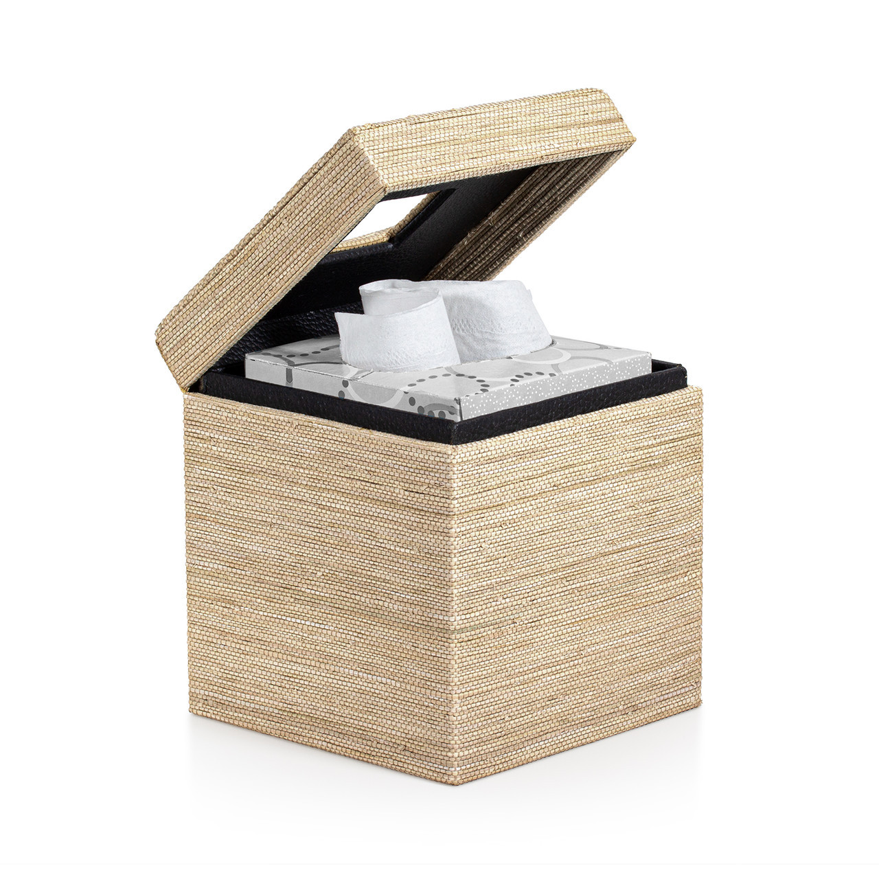 Natural Raffia Tissue Box - Araba Bath Collection | Labrazel