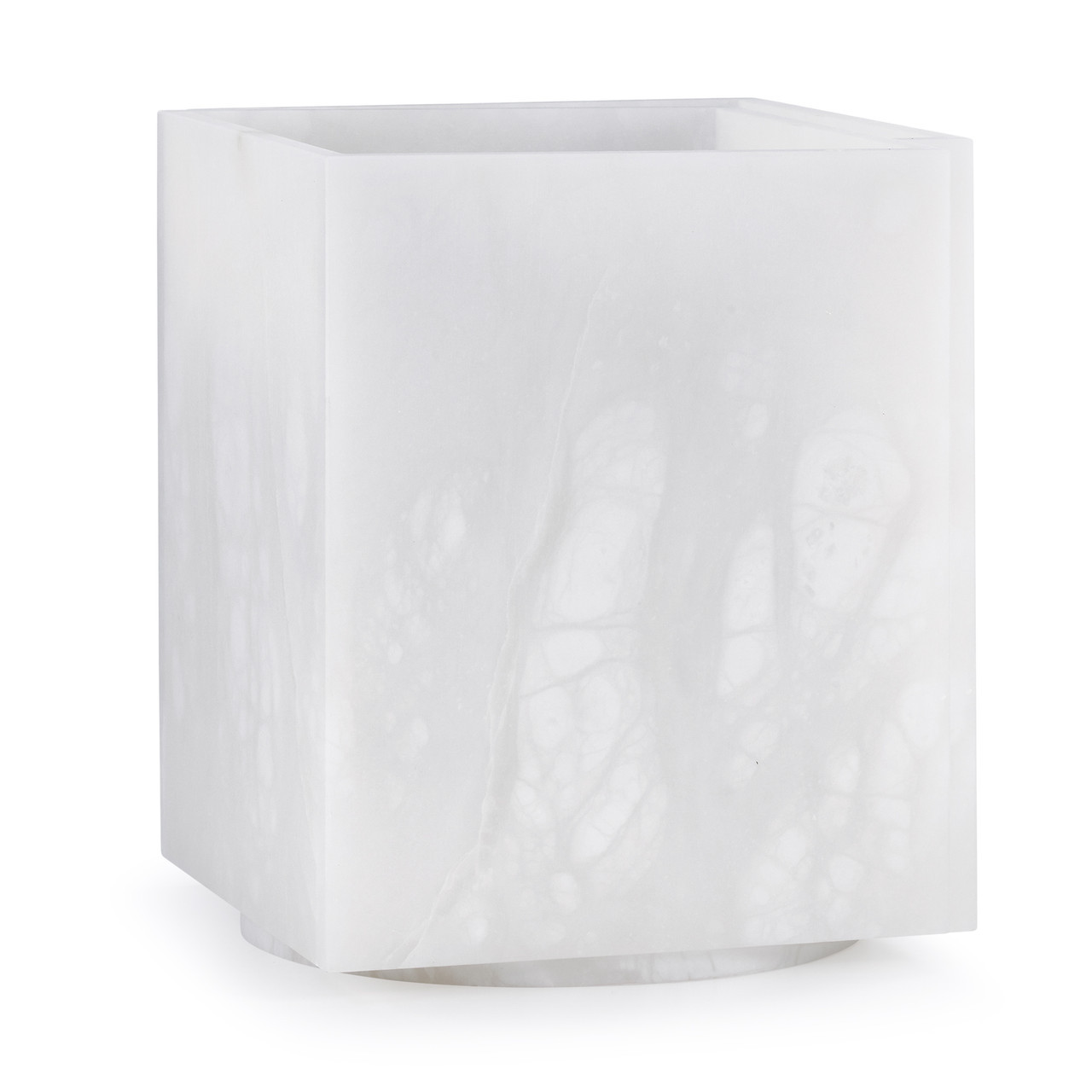 Modern White Waste Basket from Italy: Cosmos | Labrazel