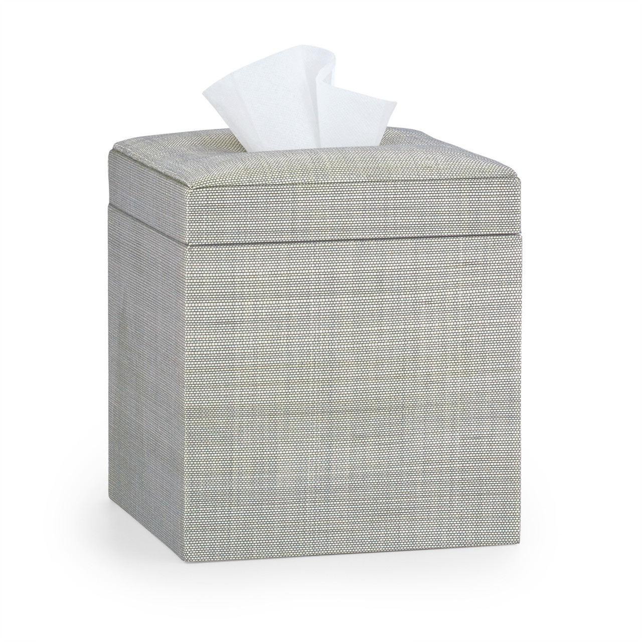 Light Gray Tissue Box in Natural Fiber | Araba Silver | Labrazel