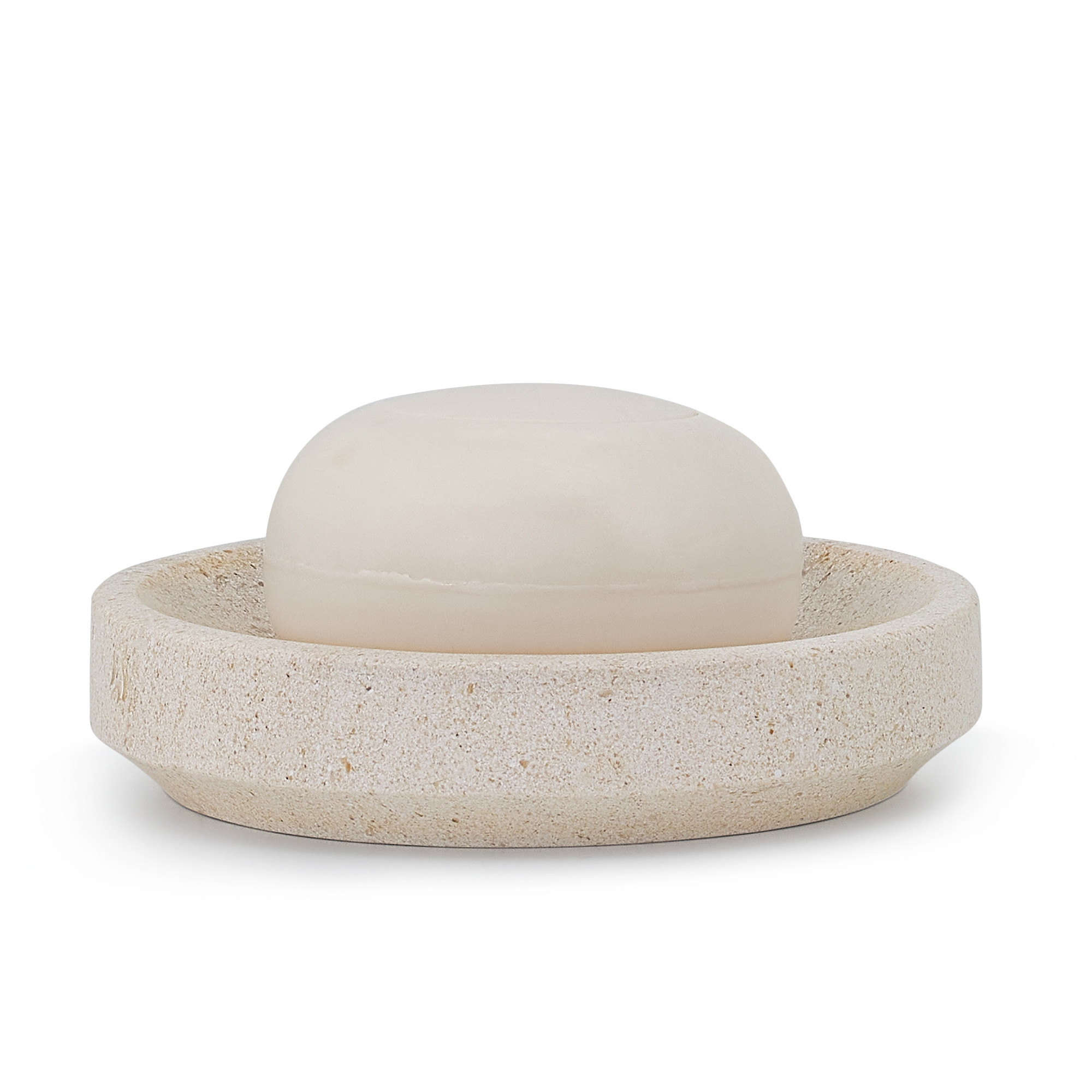 Natural Stone Soap Dish - Honed Limestone | Playa | Labrazel