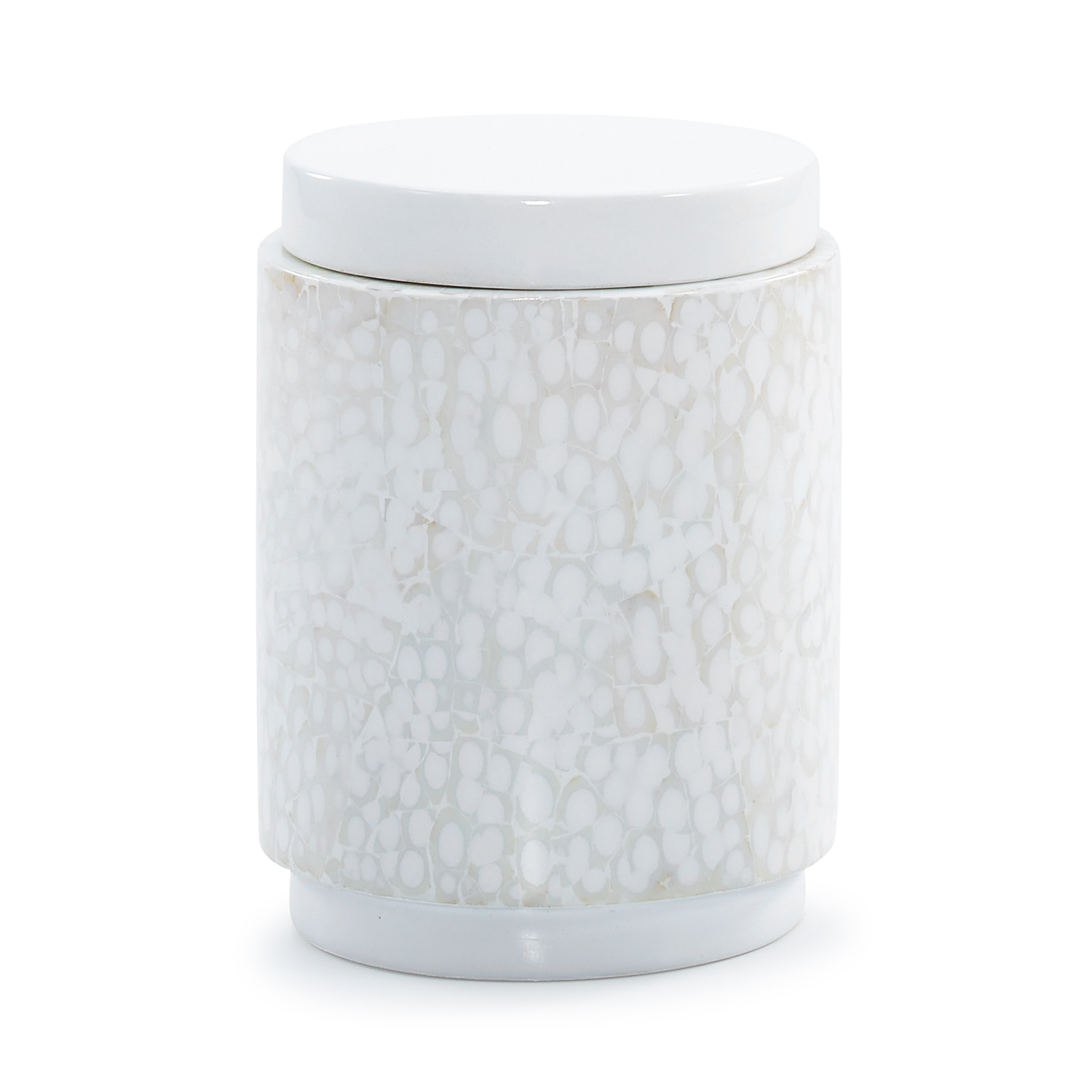 Ovate White Canister