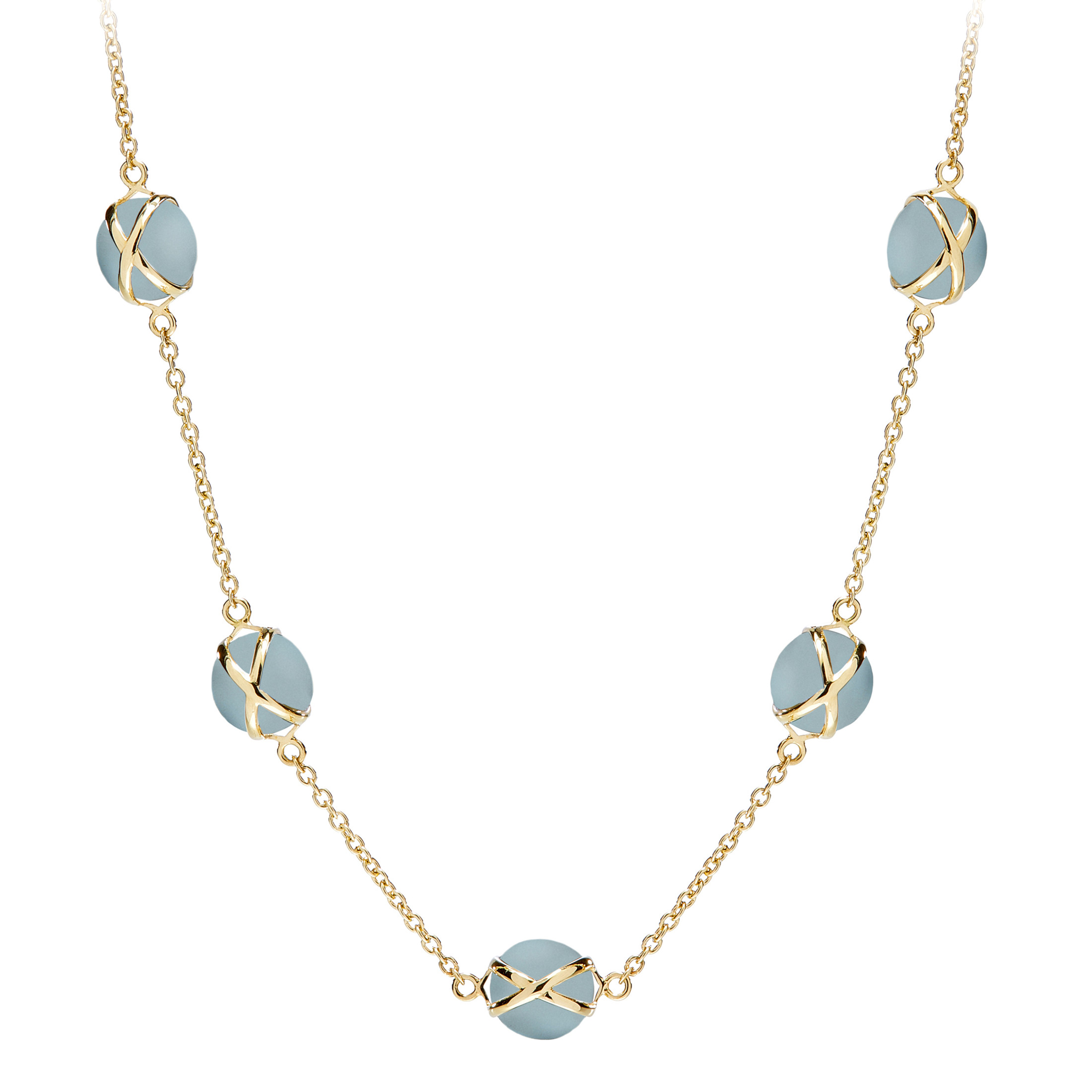 Prisma Aquamarine Classic Chain Necklace
