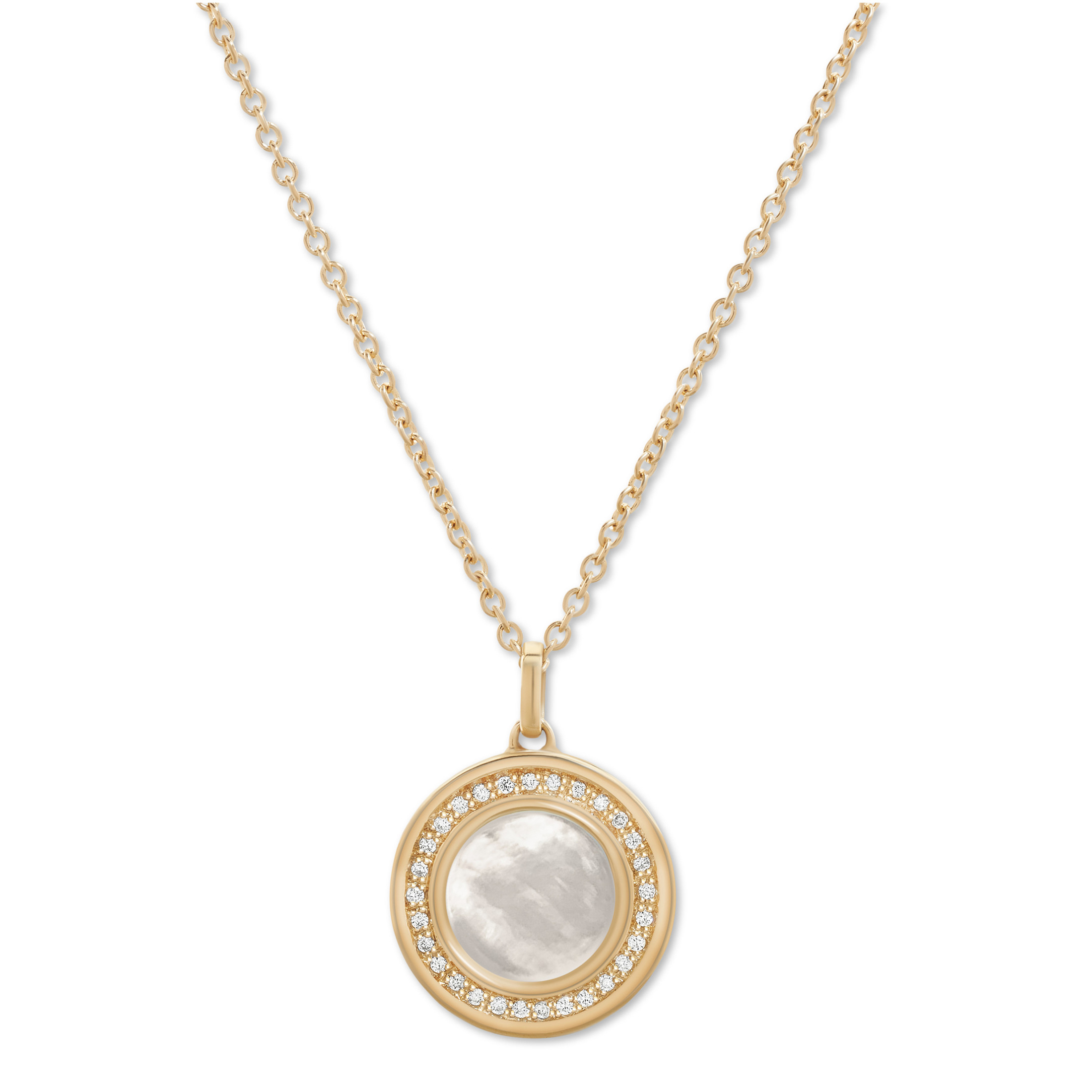 Toscano Classic Chain Necklace with Mother of Pearl