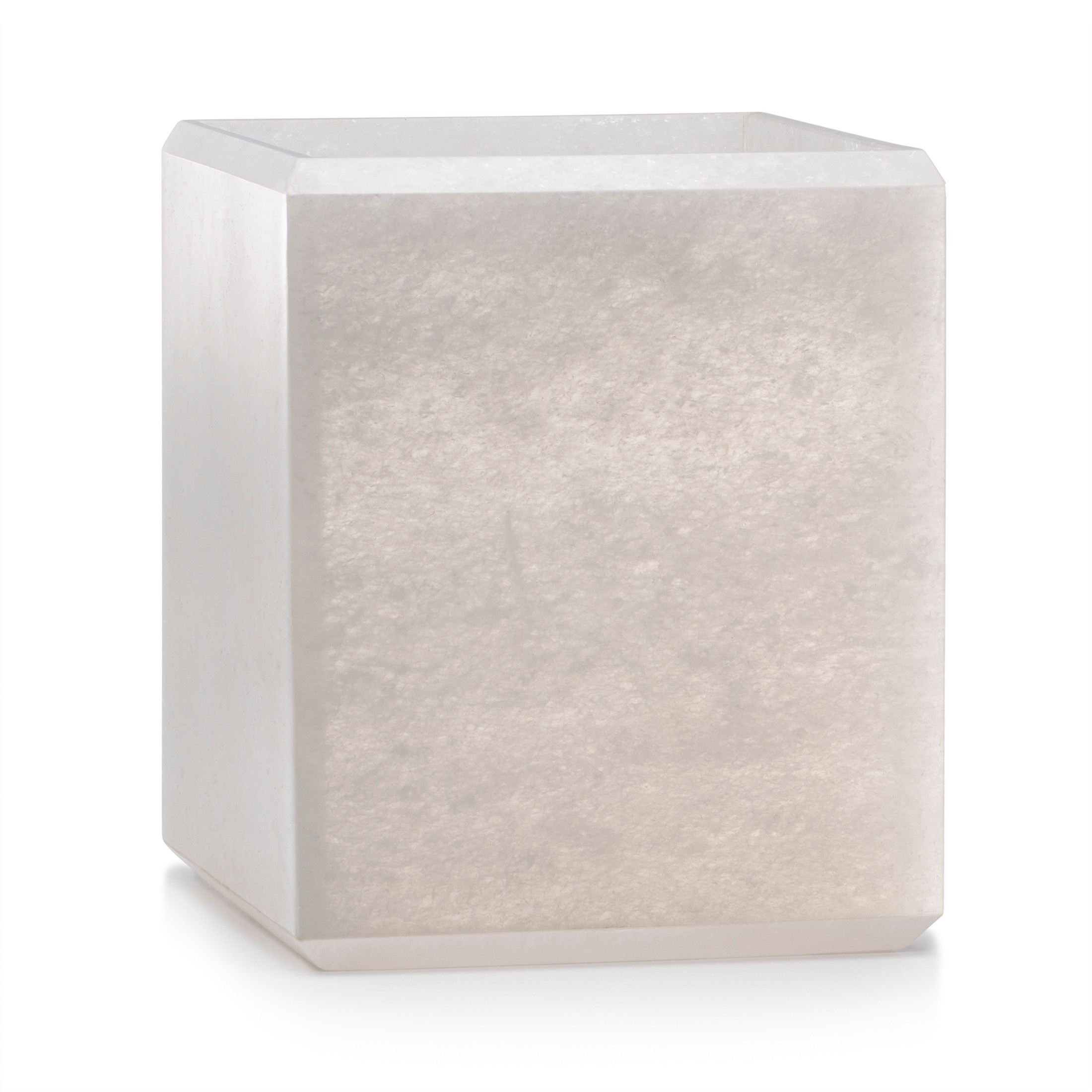 Quarto White Waste Basket - Labrazel