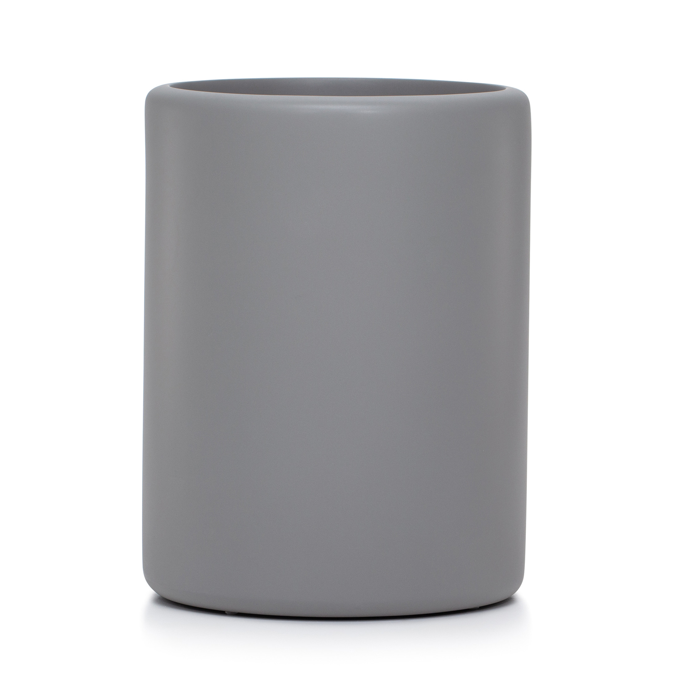 Domus Gray Matte Waste Basket Domus Gray Matte Waste Basket