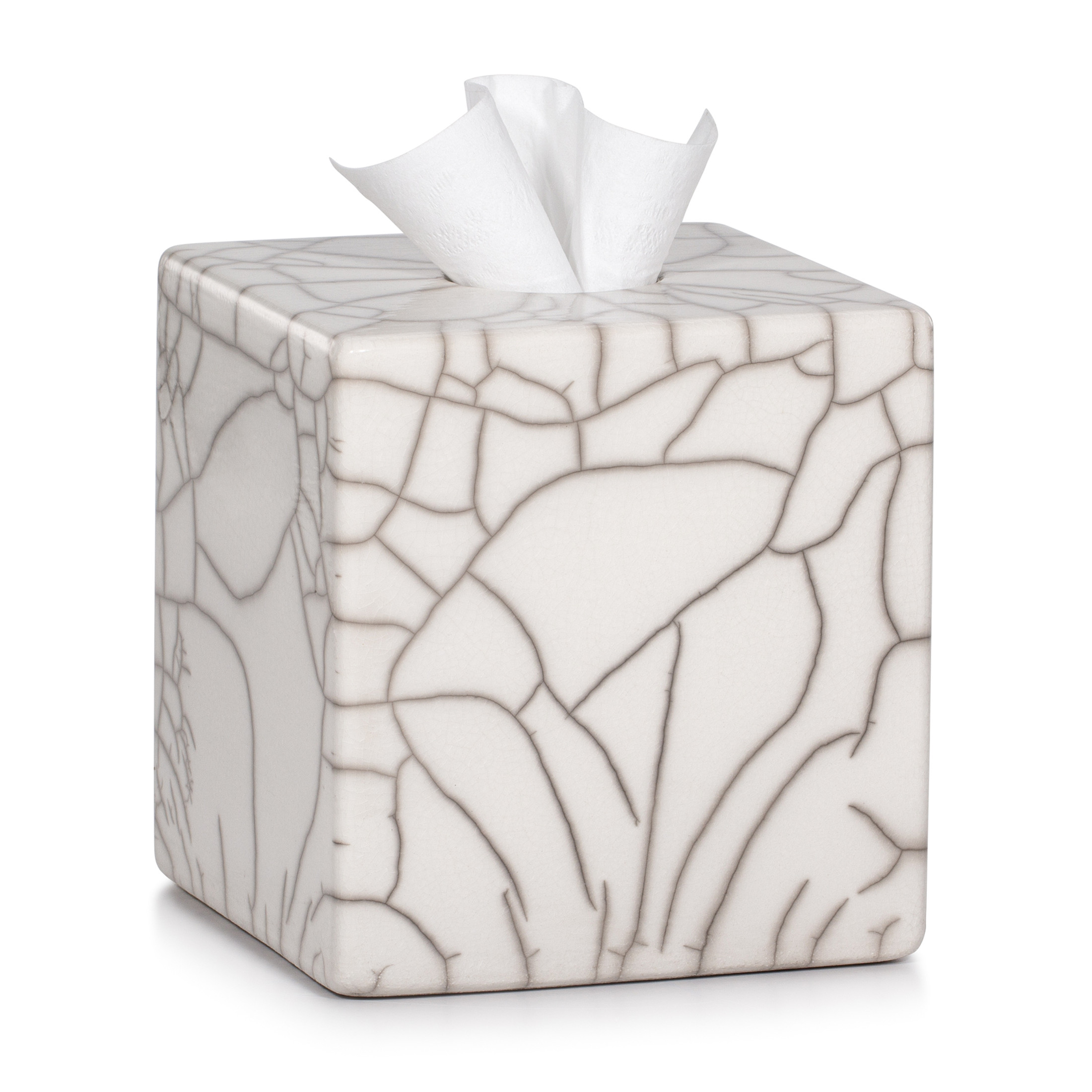 Raku Crackle Tissue Cover