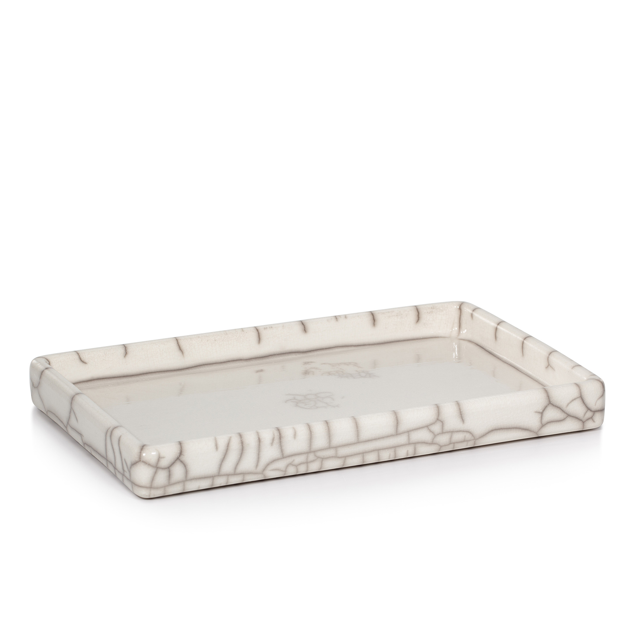 Raku Crackle Amenity Tray