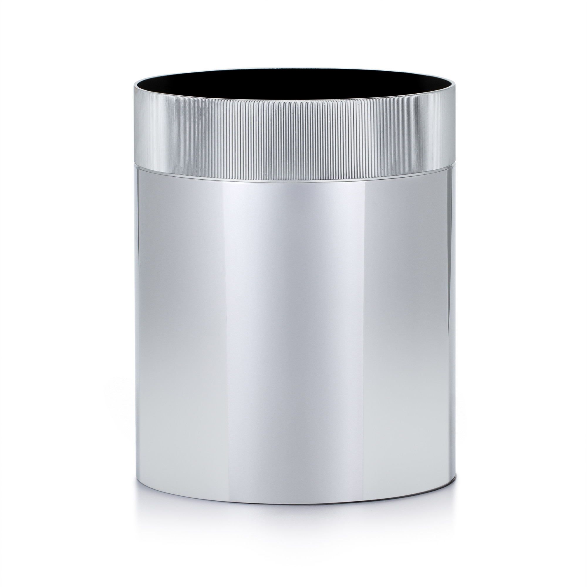 Silvio Rib Chrome Waste Basket