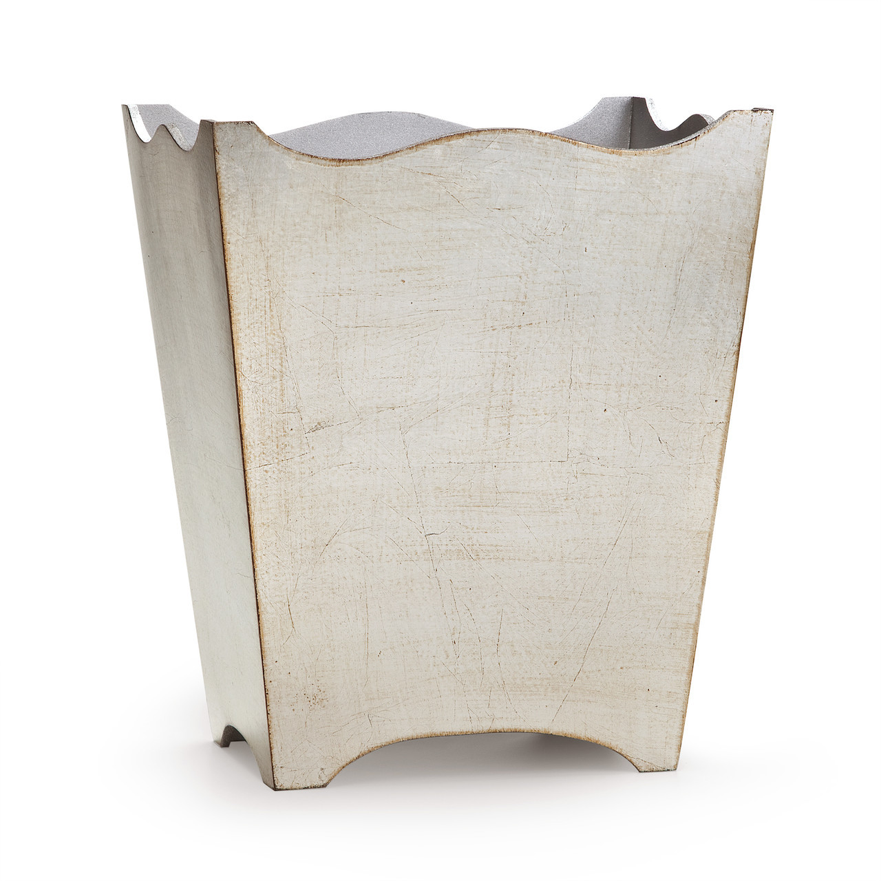 Silver Waste Basket from Italy Classico Silver Leaf Labrazel