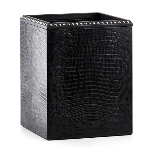 Rowan Black Waste Basket