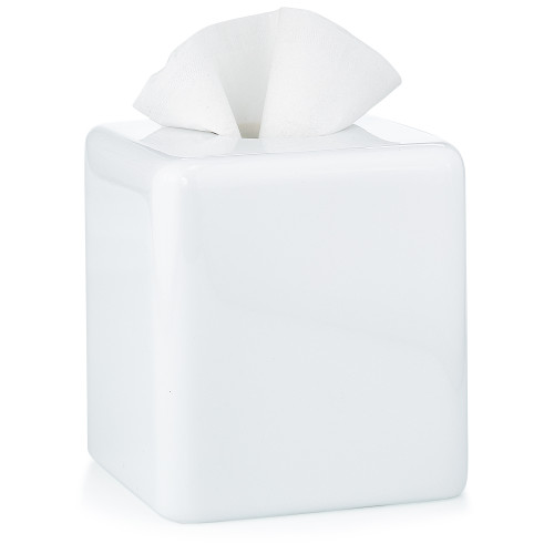 Dome White Gloss Tissue Cover
