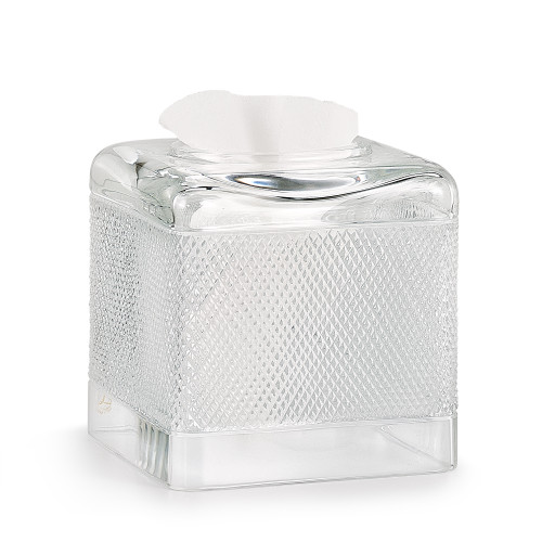 Diamond-Cut Crystal Soap Dispenser from Italy: Lucente Chrome