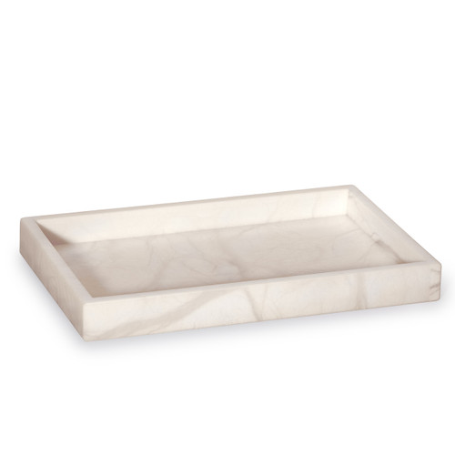 Ivory Alabaster Waste Basket - Alisa Bath Set | Labrazel