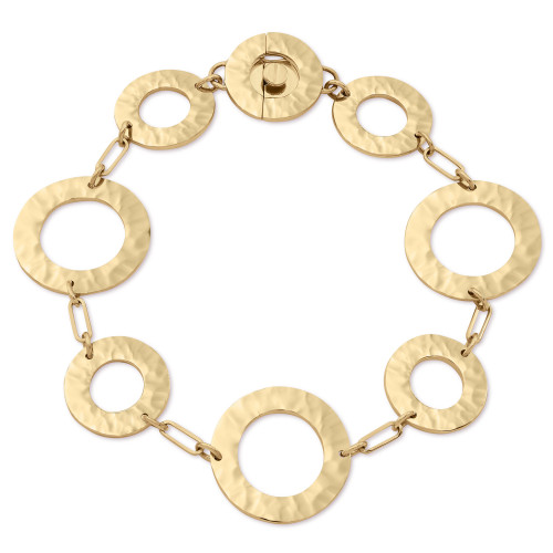 Como Hammered Link Bracelet