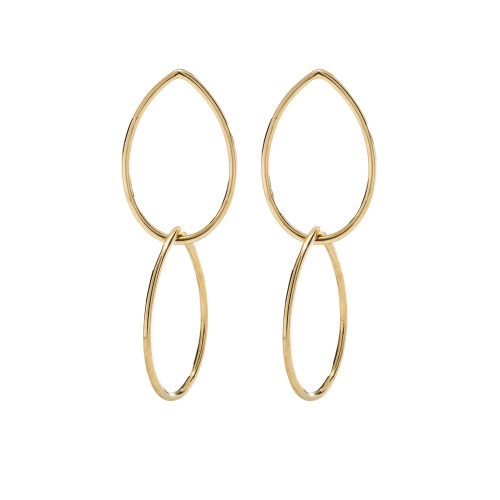 Teardrop Double Hoop Earrings