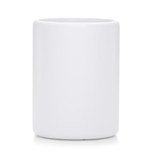 Domus White Matte Waste Basket