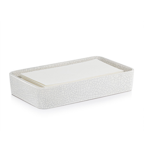 Frattura White Towel Tray